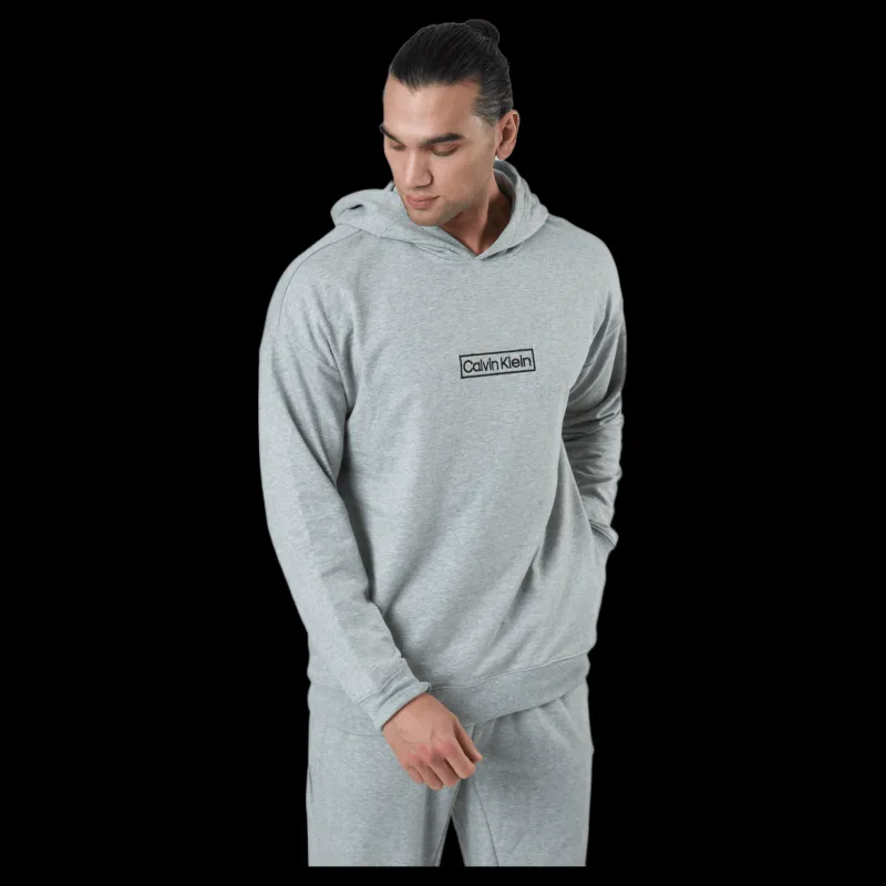 Best Calvin Klein L/s Hoodie Grey Heather Grå