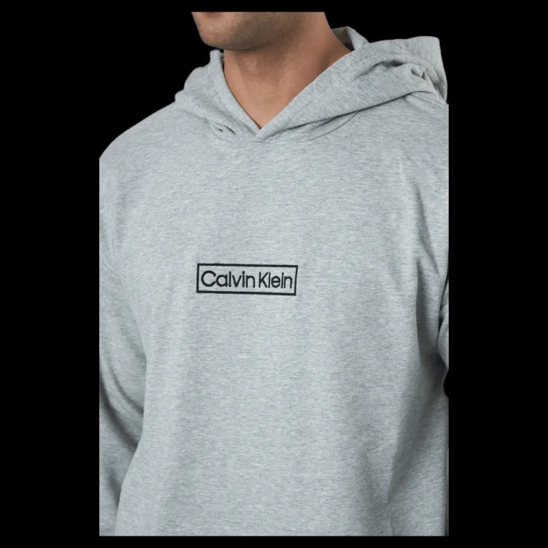 Best Calvin Klein L/s Hoodie Grey Heather Grå