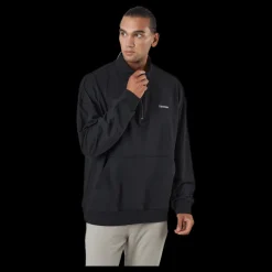 Calvin Klein L/s Quarter Zip Black Svart
