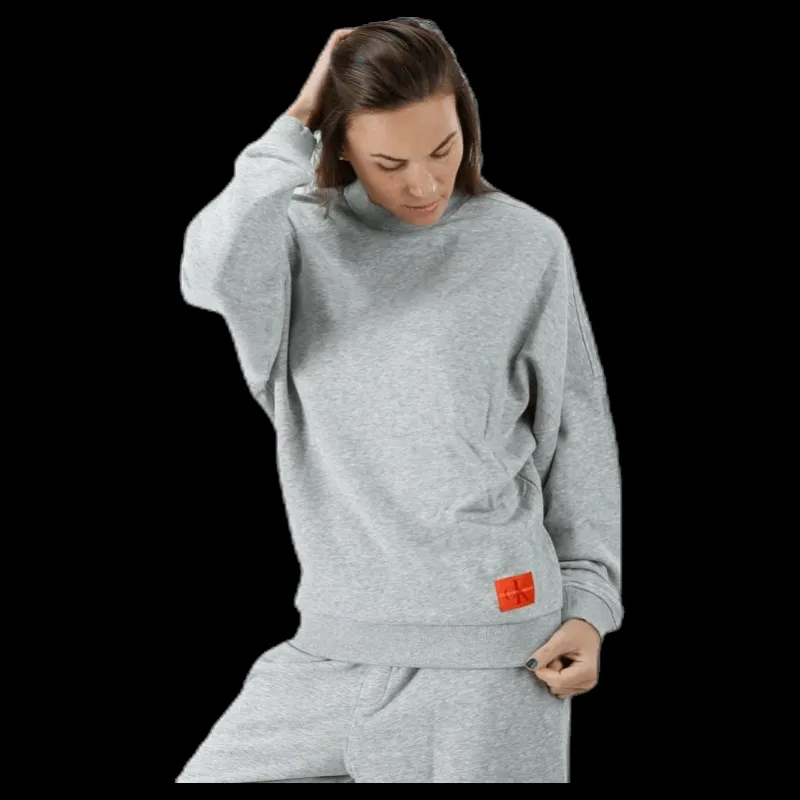 Calvin Klein L/S Sweatshirt Grey Grå Outlet
