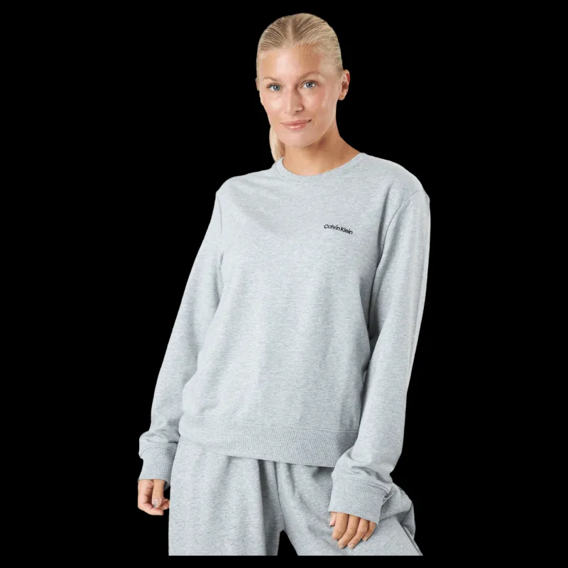 Calvin Klein L/s Sweatshirt Grey Heather Grå Sale