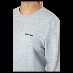 Calvin Klein L/s Sweatshirt Grey Heather Grå Sale