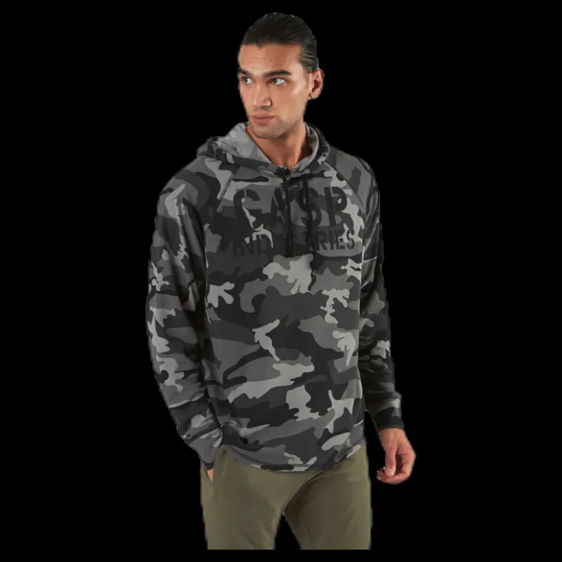 Hot GASP L/S Thermal Hoodie Patterned Mönstrad