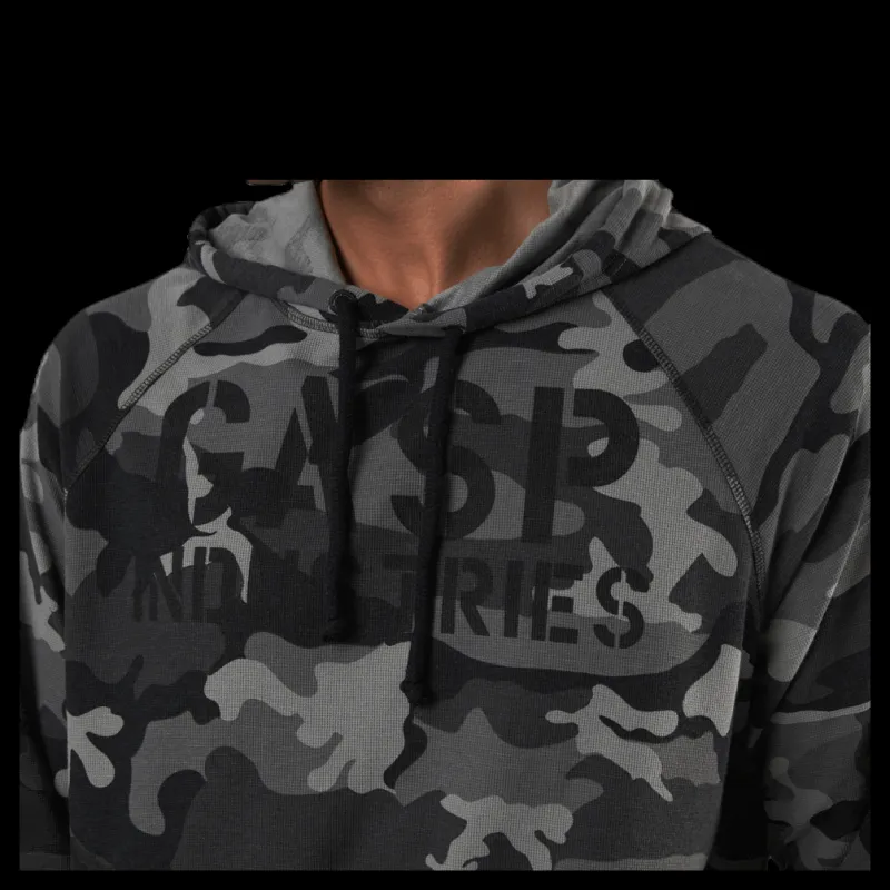 Hot GASP L/S Thermal Hoodie Patterned Mönstrad