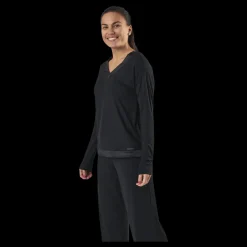 Calvin Klein L/S V-Neck Black Svart