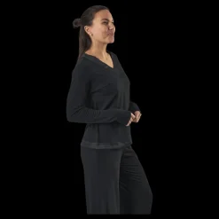 Calvin Klein L/S V-Neck Black Svart