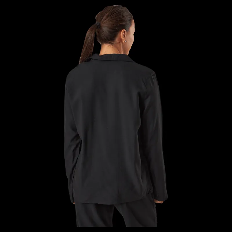 Calvin Klein L/s V-neck (button Down) Black Svart Hot