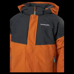 Discount Didriksons Lun Kids Jkt 3 Burnt Glow Flerfärgad