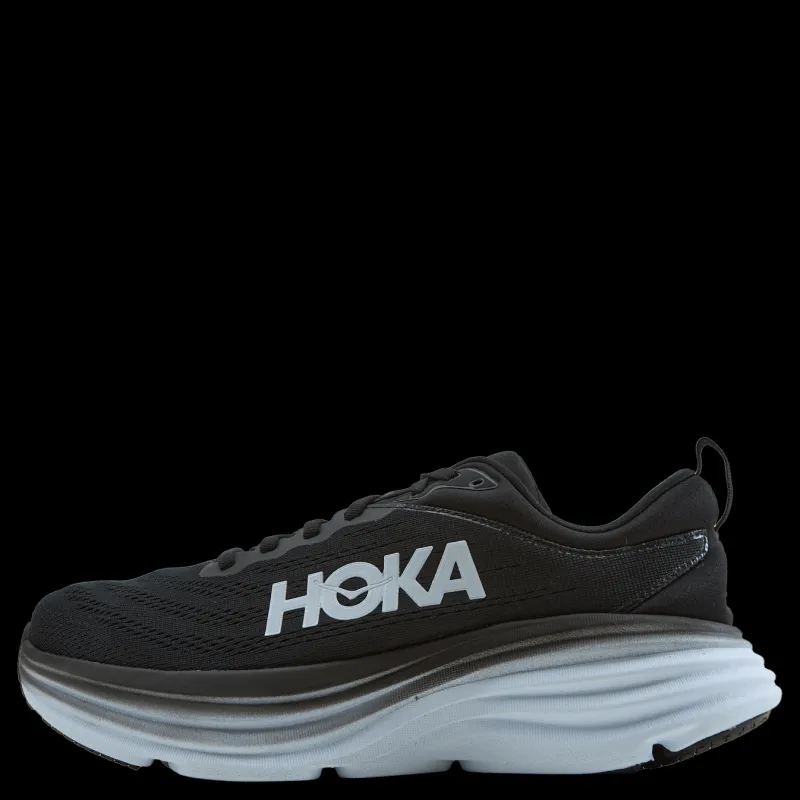 Hoka M Bondi 8 Wide Black / White Svart