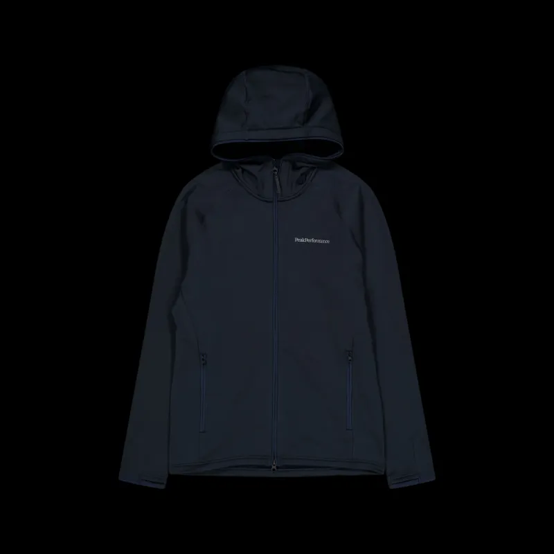 Best Peak Performance M Chill Light Zip Hood Blue Shadow Svart