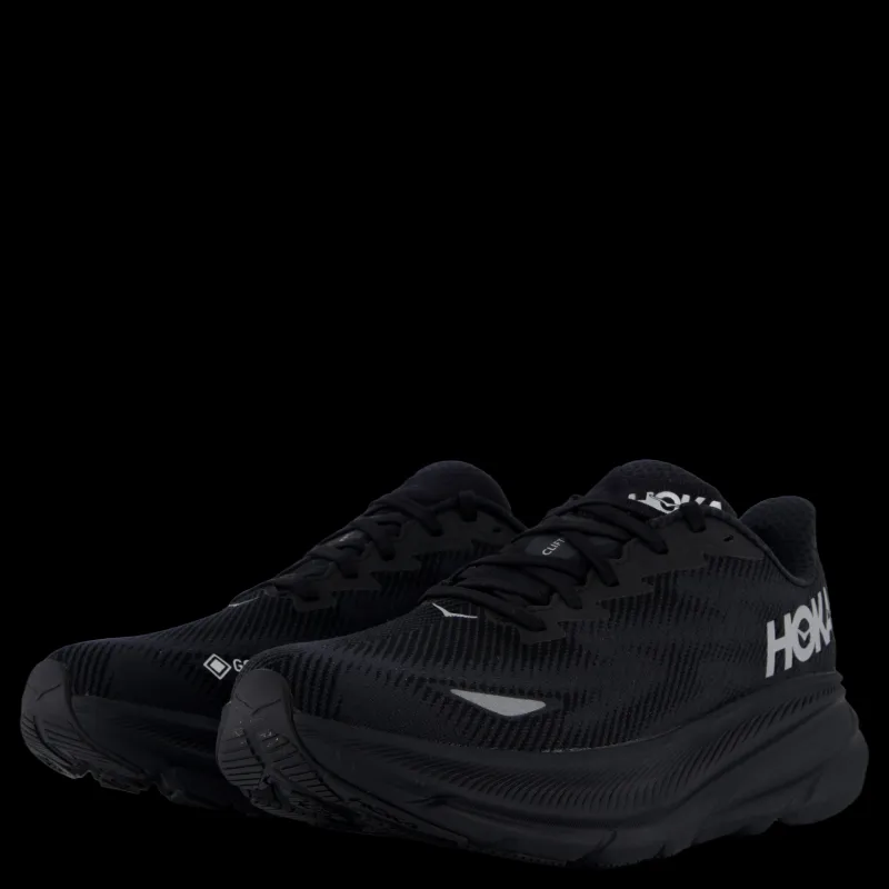 Clearance Hoka M Clifton 9 Gtx Black / Black Svart