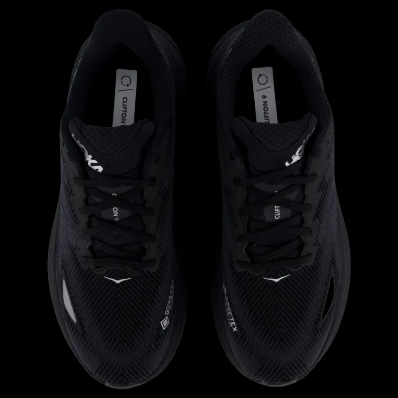 Clearance Hoka M Clifton 9 Gtx Black / Black Svart