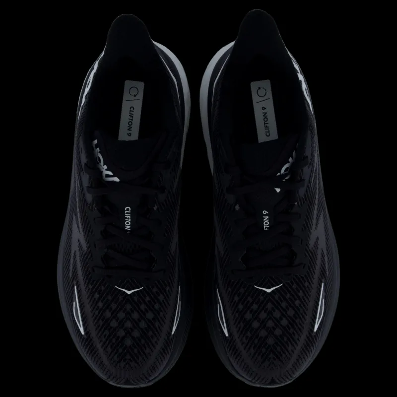 Sale Hoka M Clifton 9 Wide Black / White Svart