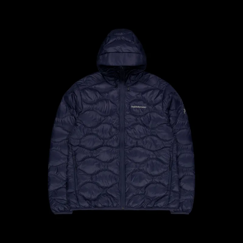 New Peak Performance M Helium Down Hood Jacket Blue Shadow Blå