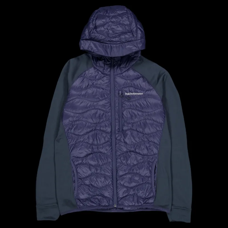 Peak Performance M Helium Down Hybrid Hood Blue Shadow Blå Hot