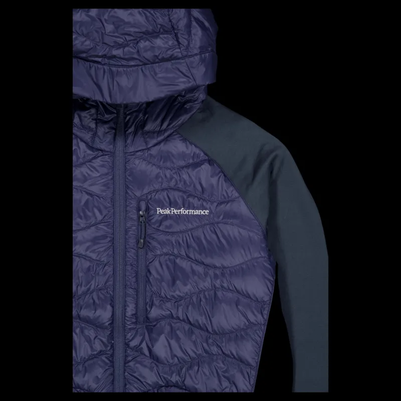 Peak Performance M Helium Down Hybrid Hood Blue Shadow Blå Hot