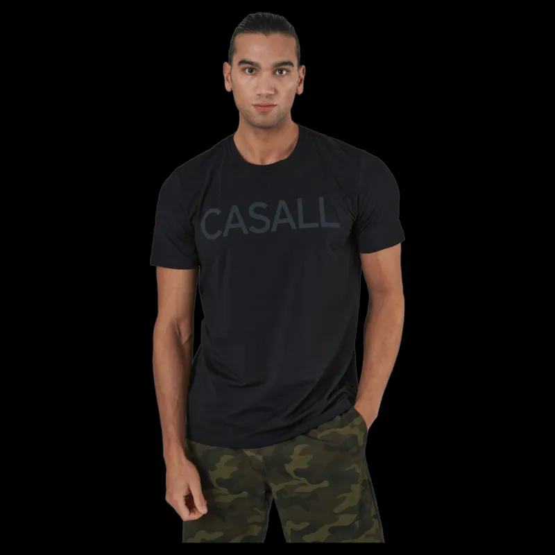 Casall M Logo Tee Black Svart