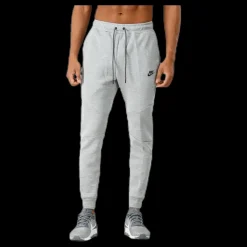 Sale Nike M Nsw Tch Flc Jggr Dk Grey Heather/Black/Black Grå