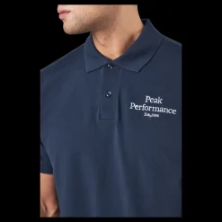 Peak Performance M Original Polo Blue Shadow Blå Outlet