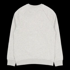 Discount Peak Performance M Original Small Logo Crew Med Grey Melange Grå