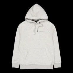 Peak Performance M Original Small Logo Hood Med Grey Melange Grå Outlet