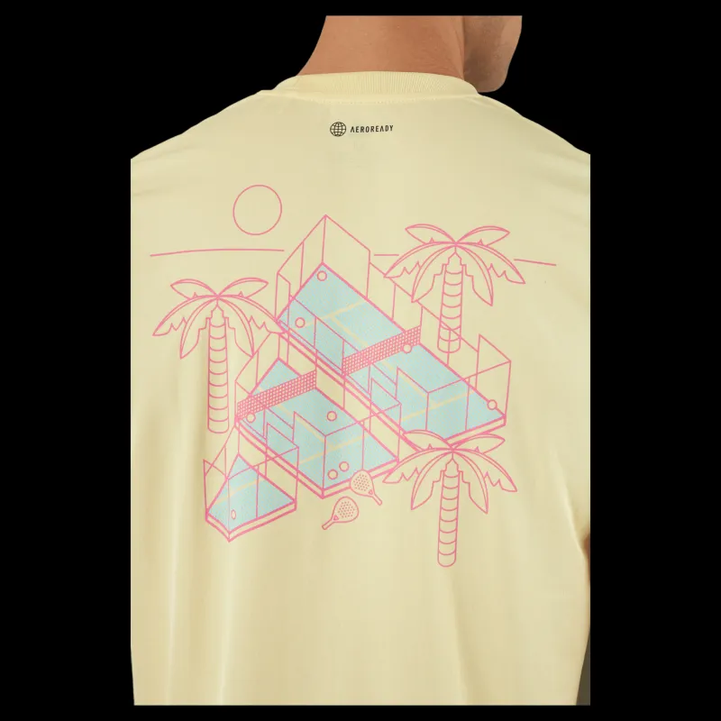 adidas Tennis M Padel Graphic Tee Gul