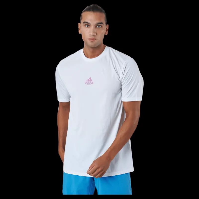 adidas Tennis M Padel Graphic Tee Vit Outlet