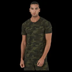 Casall M Printed Tee Action Green Flerfärgad Outlet