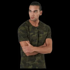 Casall M Printed Tee Action Green Flerfärgad Outlet