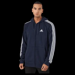 New adidas M 3s Ft Fz Hd Grey / Black Blå
