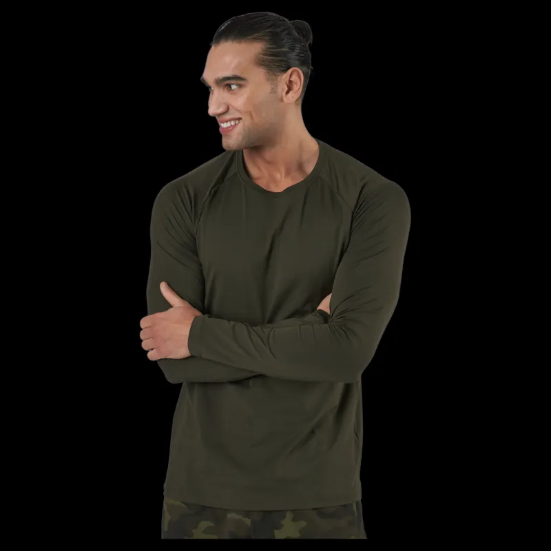 Discount Casall M Structured Longsleeve Forest Green Grön