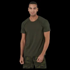 Discount Casall M Structured Tee Forest Green Grön