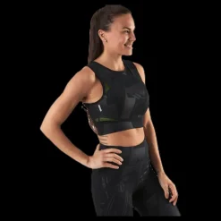 Hot Only Play Mado Aop Cropped Training Top Black Svart