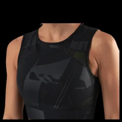 Hot Only Play Mado Aop Cropped Training Top Black Svart