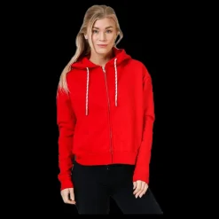 Svea Malaga Zip Hood Red Röd