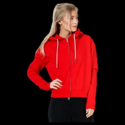 Svea Malaga Zip Hood Red Röd