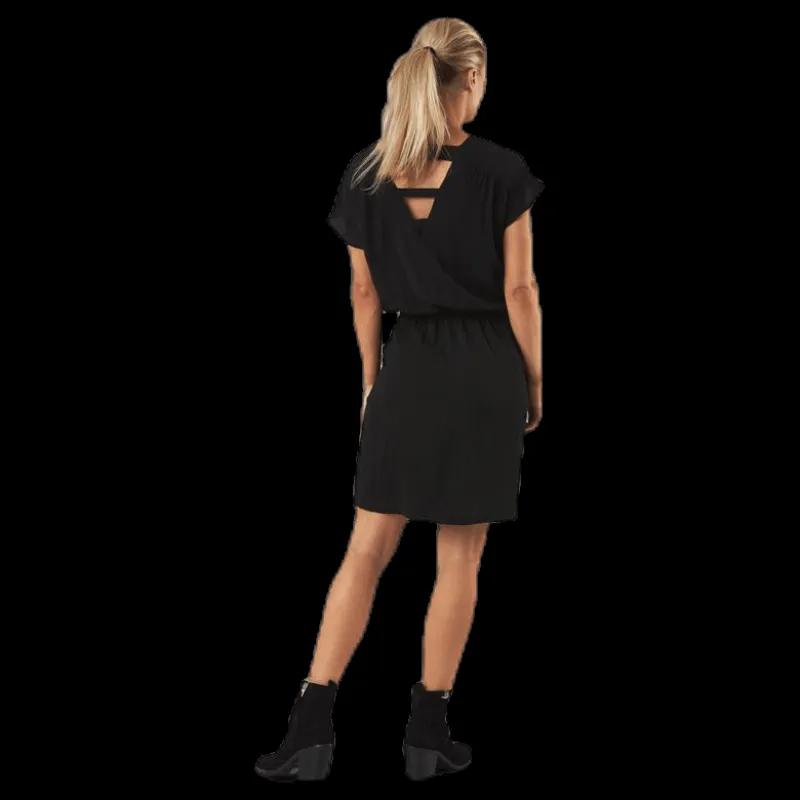 Only Mariana Myrina S/S Det Dress Wvn Black Svart Best