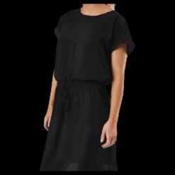 Only Mariana Myrina S/S Det Dress Wvn Black Svart Best
