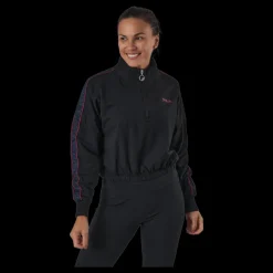 Fila Maribel Cropped Half Zip Shirt Black Best