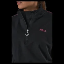 Fila Maribel Cropped Half Zip Shirt Black Best