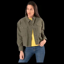 Only Marina Crop Jacket Green Outlet
