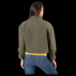 Only Marina Crop Jacket Green Outlet