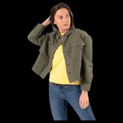 Only Marina Crop Jacket Green Outlet