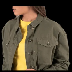 Only Marina Crop Jacket Green Outlet