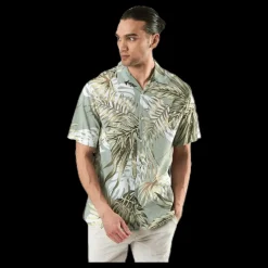 Jack & Jones Marty Organic Shirt Ss Green Grön