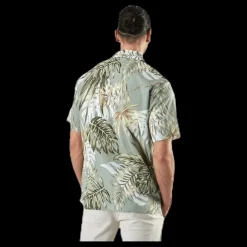 Jack & Jones Marty Organic Shirt Ss Green Grön