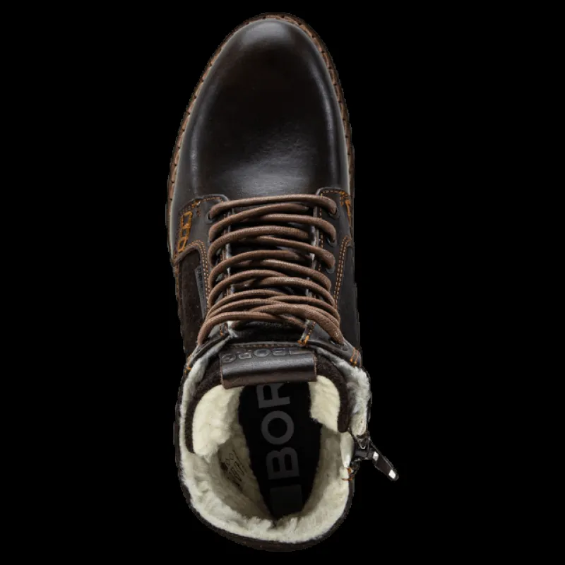 New Björn Borg Martyn Nu Mid Fur Brown Brun