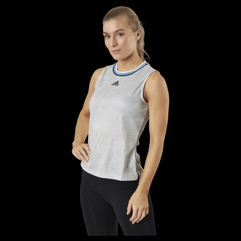 Sale adidas Tennis Match Tank Primeblue Heat White Grå