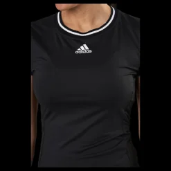 adidas Tennis Match Tee Aeroready White/Black Svart Sale