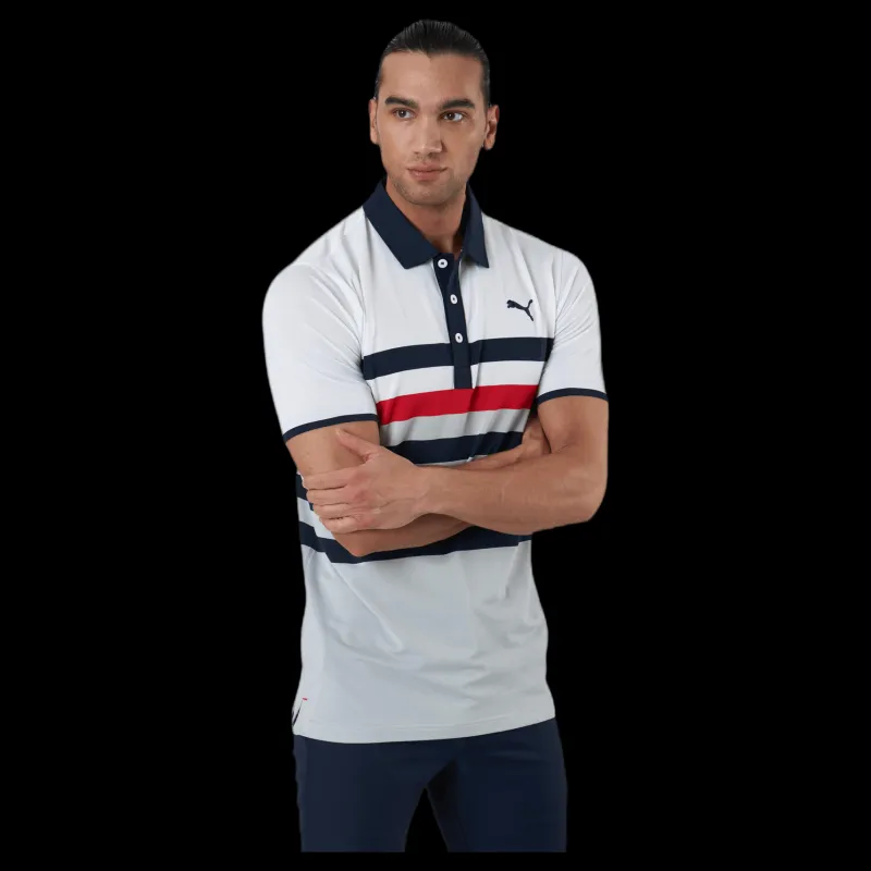 Puma Golf Mattr One Way Polo Blue Blå New